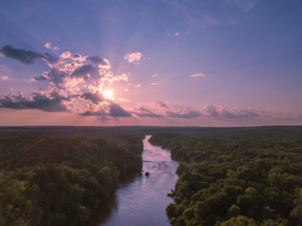 A scenic view in rural North Carolina